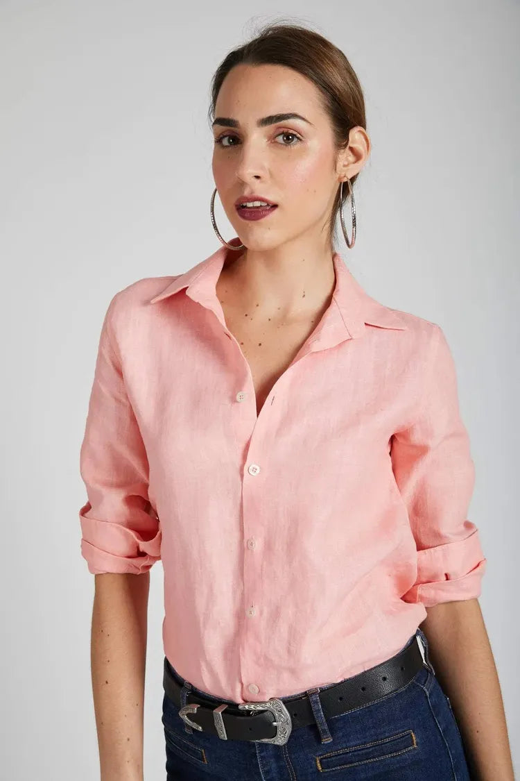 Peach Slimfit Mist Full Sleeve Shirt XS Peach Slimfit Mist Full Sleeve Shirt XS