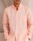 Set of 2: Velocity Button-Down Shirt & Cedar Tailored Pants - Peach - Image 3