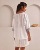 Set of 2: Soar Kimono Top & Aerial High Waisted Shorts - Image 6