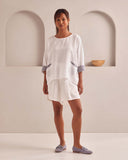 Set of 2: Soar Kimono Top & Aerial High Waisted Shorts - Image 1