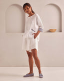 Set of 2: Soar Kimono Top & Aerial High Waisted Shorts - Image 4