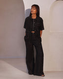 Set of 2: Hue Jacket & Marigold Pants - Black - Image 1