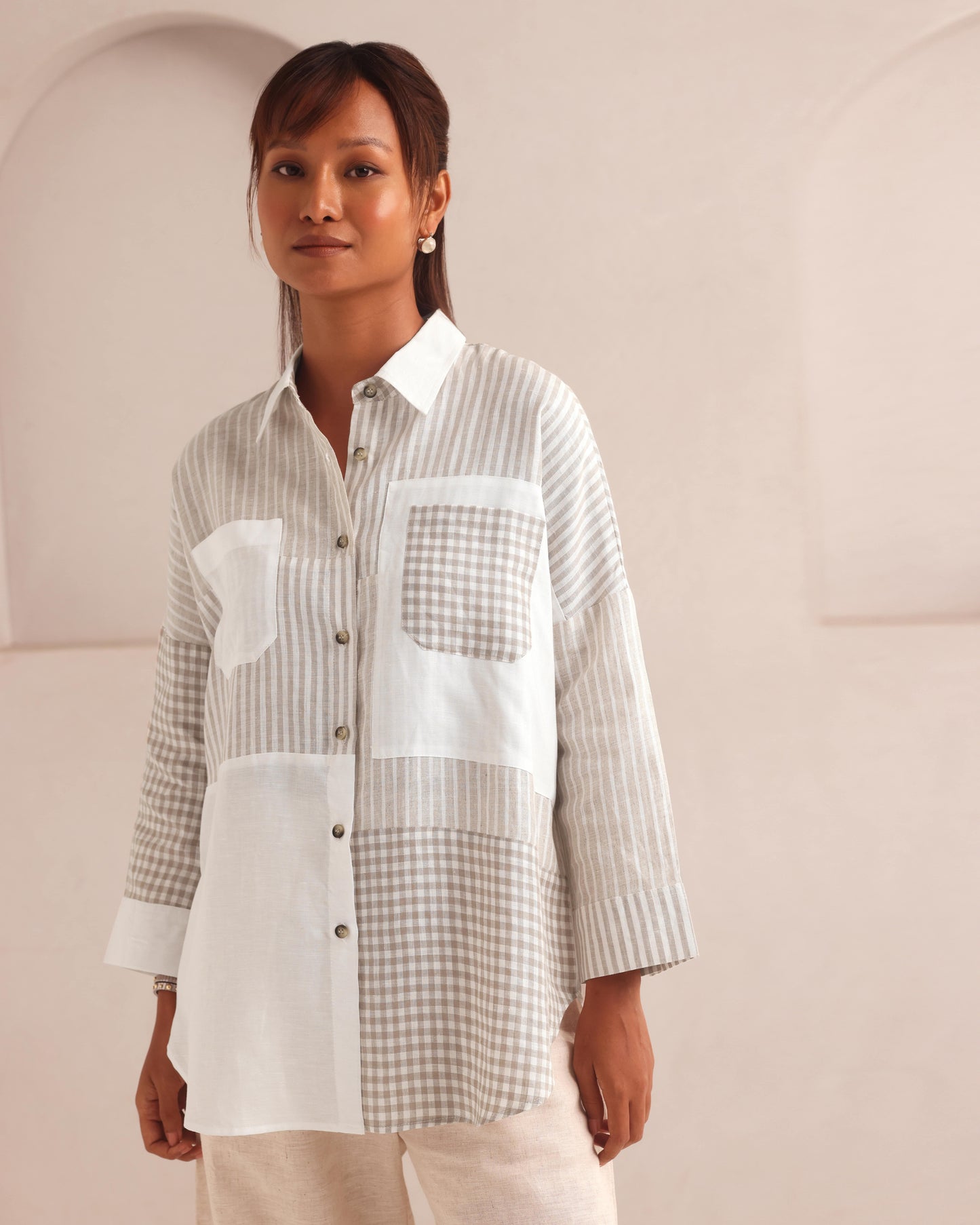 White Checks Stripes