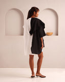 Set of 2: Banyan Jacket & Aerial High Waisted Shorts - Black/ White - Image 5