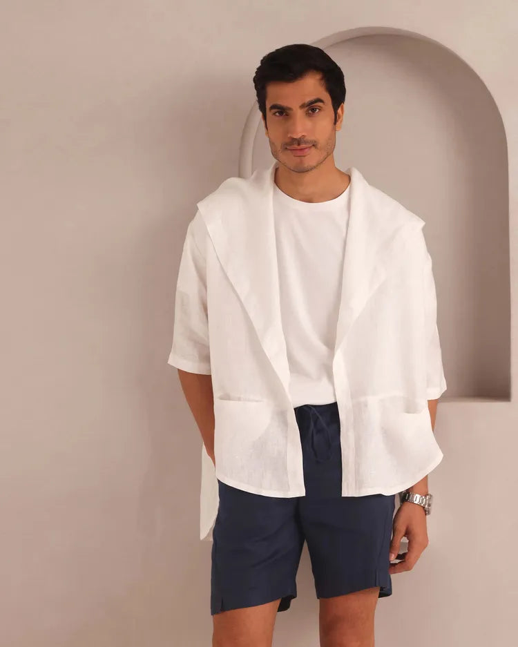 White Free Size Banyan Jacket – B Label