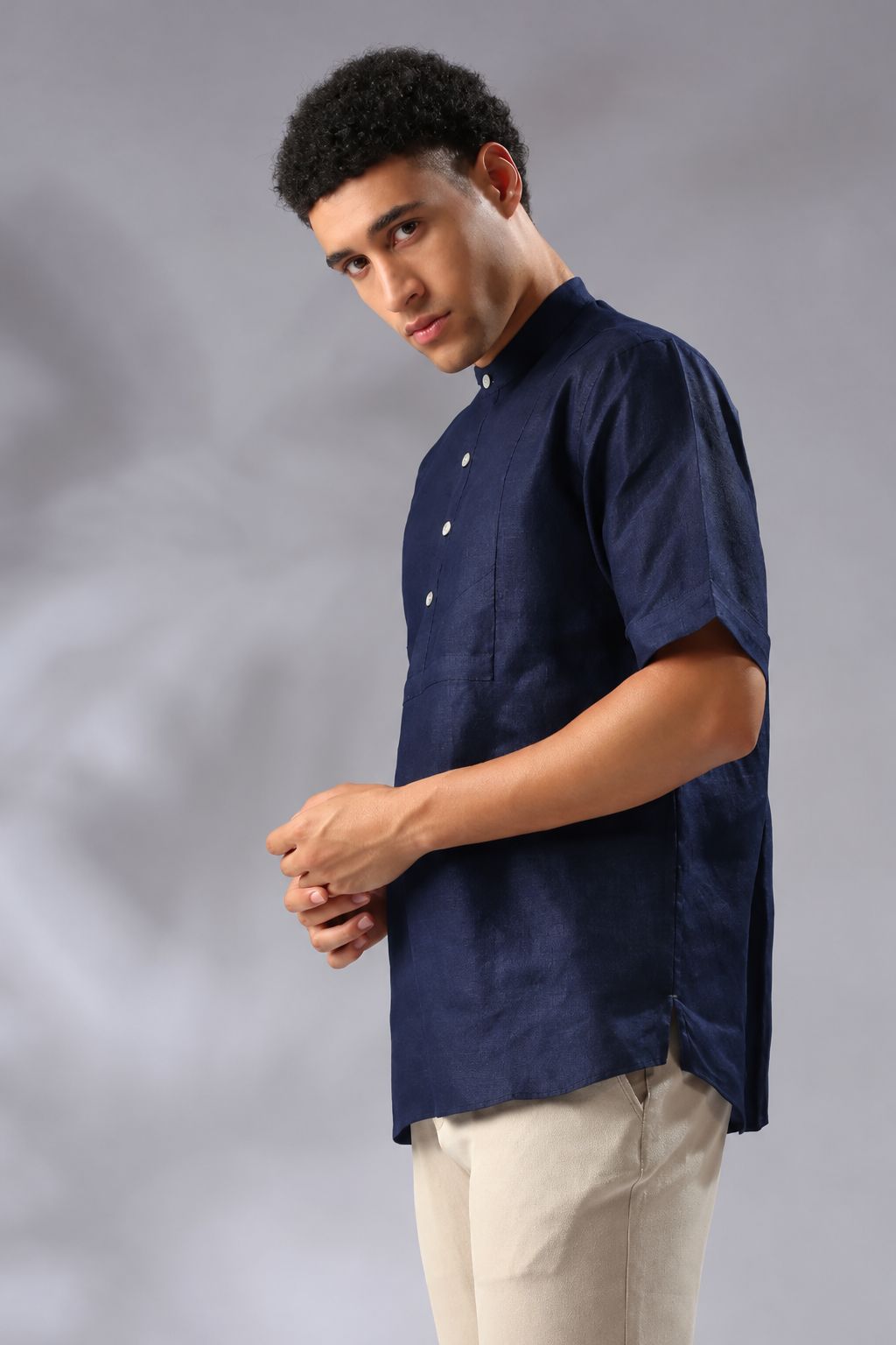 Navy Half Sleeve Cypress Shirt