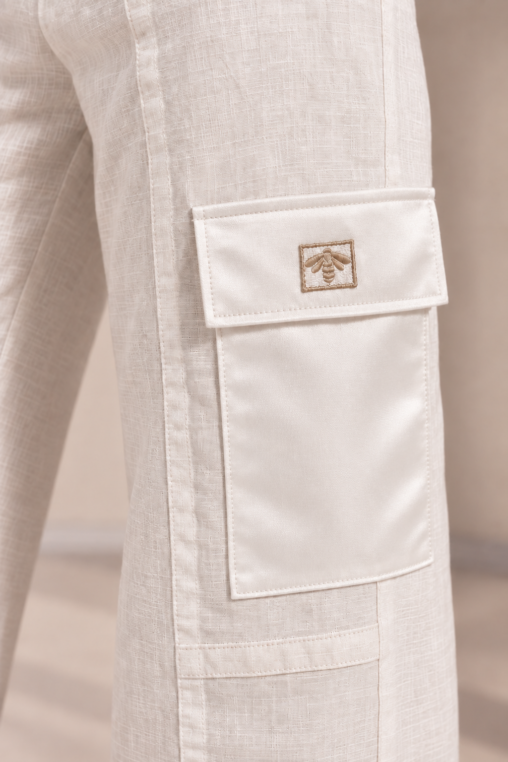 White Alba Tassel Pants