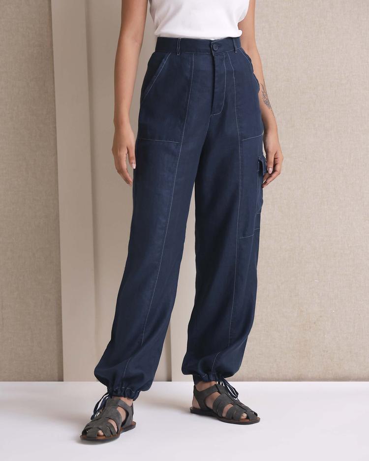 Set of 2: Coral ruffle shirt & Sienna Cargo Pants