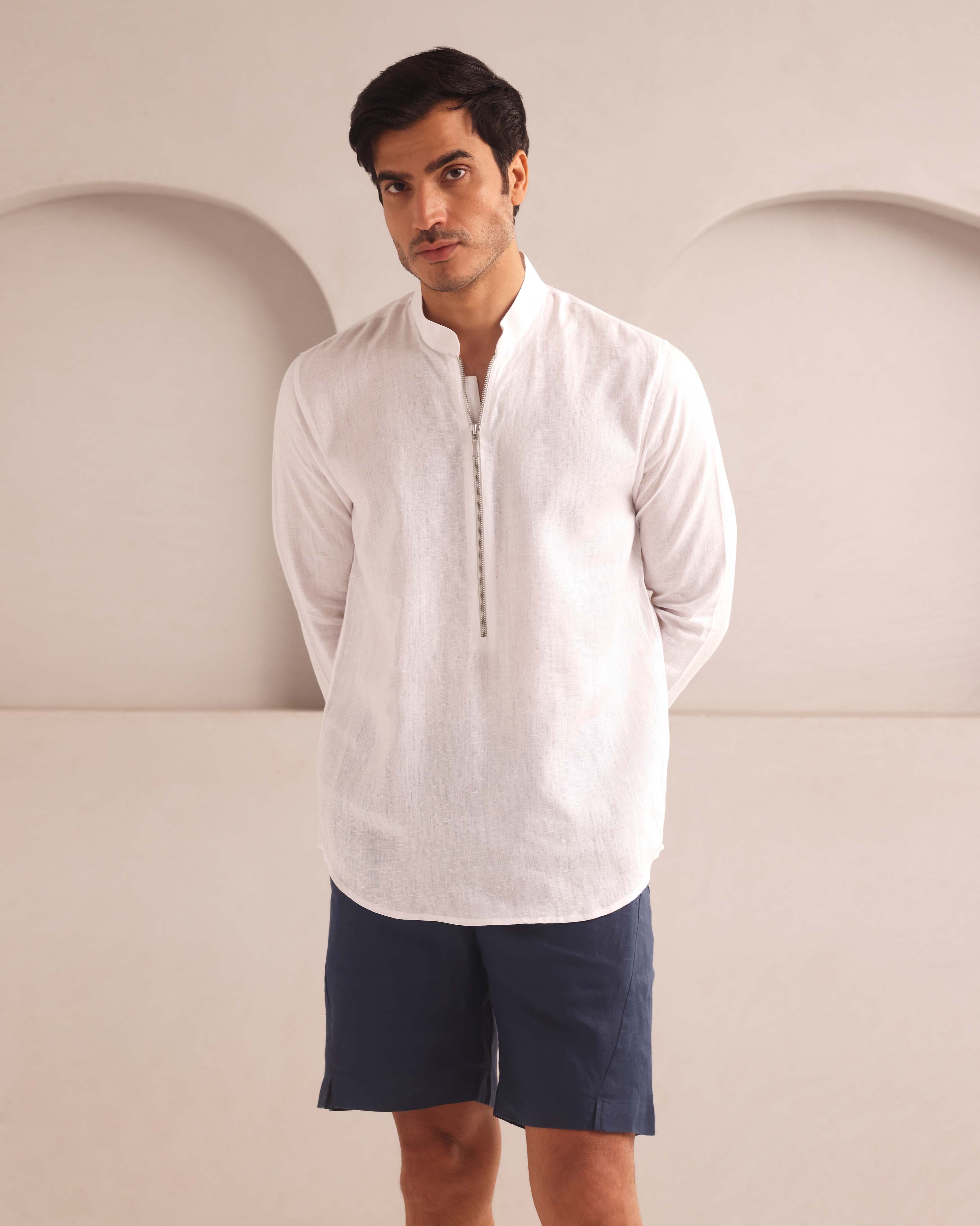 Set of 2: Zeal Zipper Shirt and Bonzai Shorts