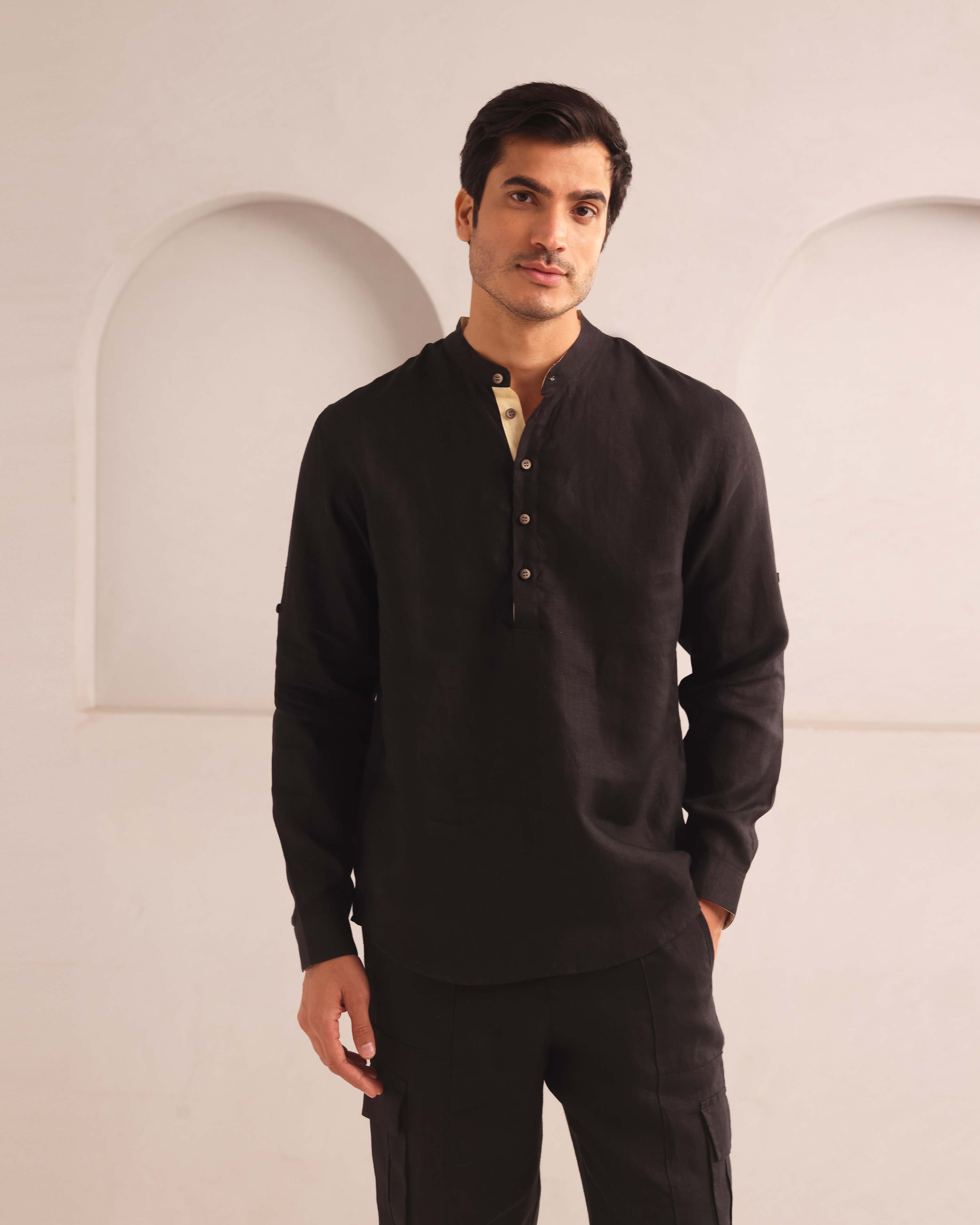Earthen Mandarin Casual Shirt
