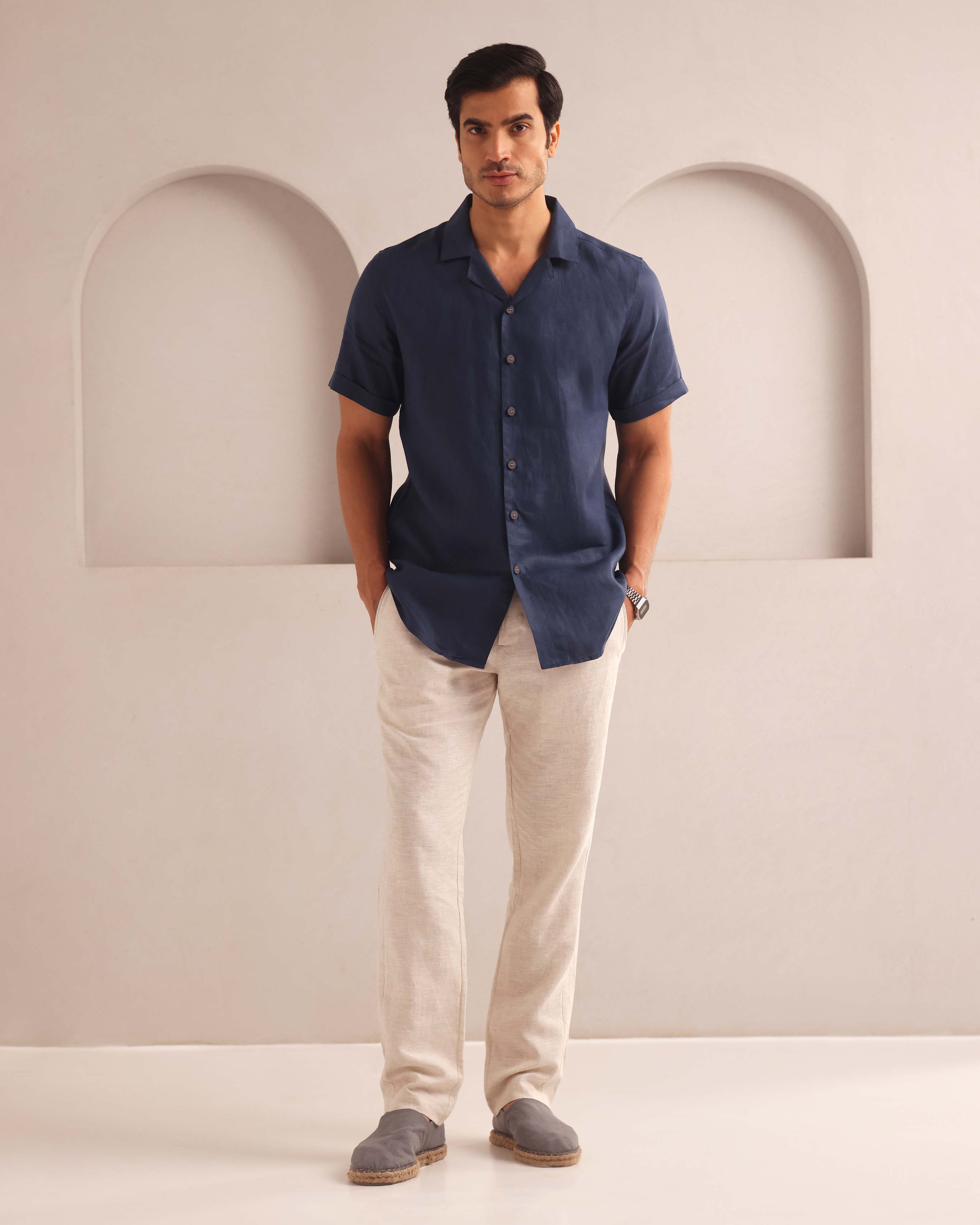 Set of 2: Arrow Resort Shirt and Cedar Pants