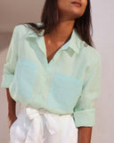 Set of 2: Ivory Shirt & Tranquil Pants - Image 3
