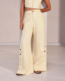 Set of 2:  Mellow Top & Marigold Pants - Beige - Image 9