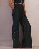 Set of 2:  Mellow Top & Marigold Pants - Black - Image 9