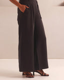 Set of 2: Mondrian Shirt & Tranquil Pants - Black - Image 6