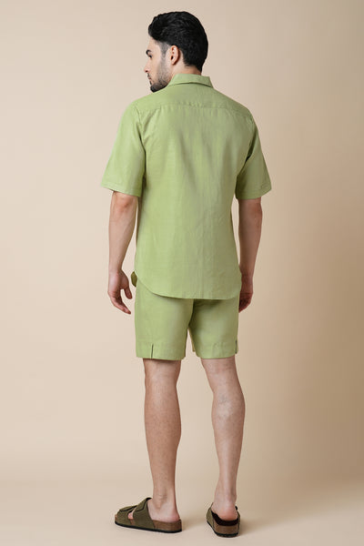 Set of 2: Palm Shirt & Bonzai Shorts - Sage
