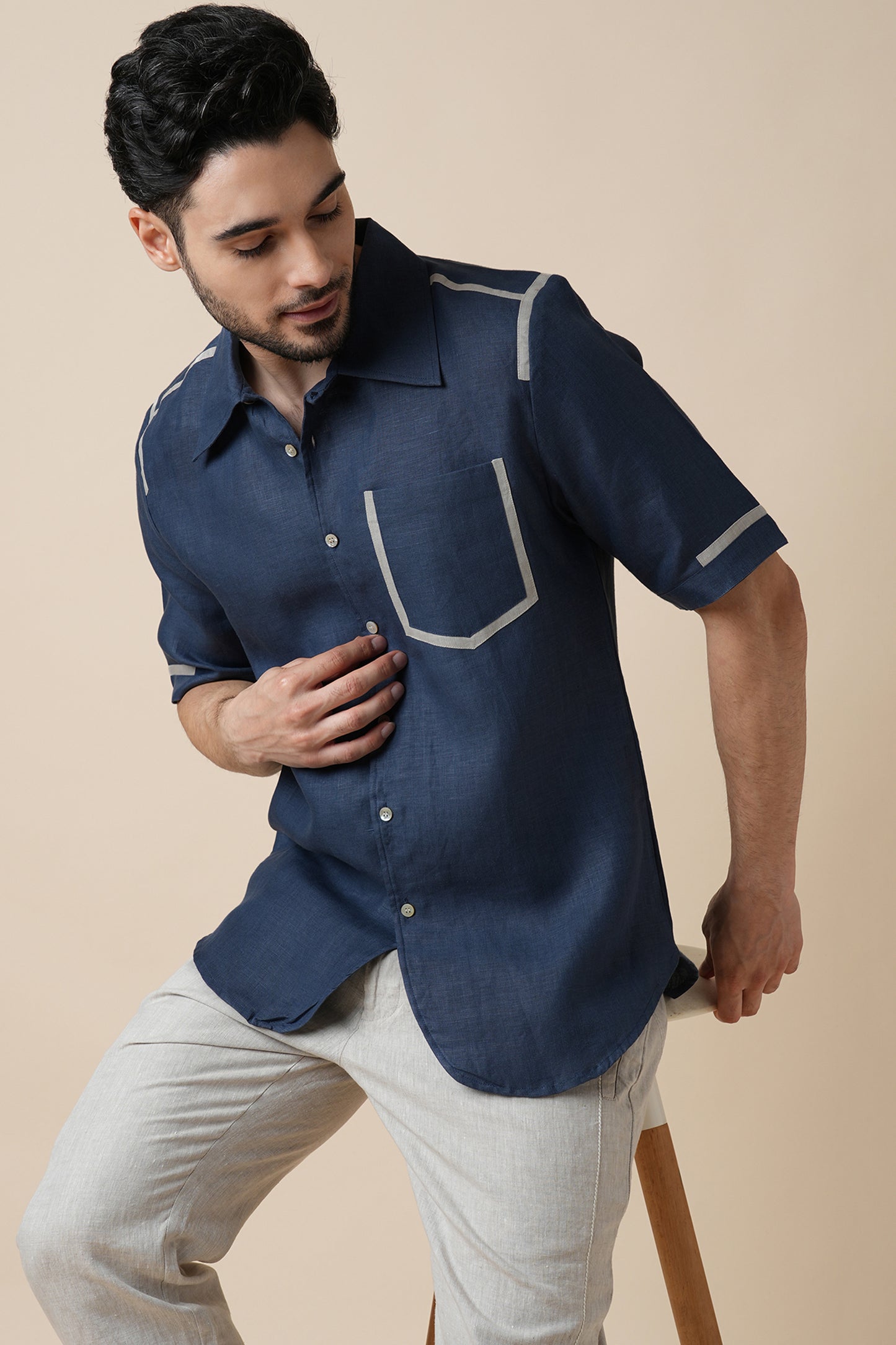 Navy Blue
Hemp Tencel