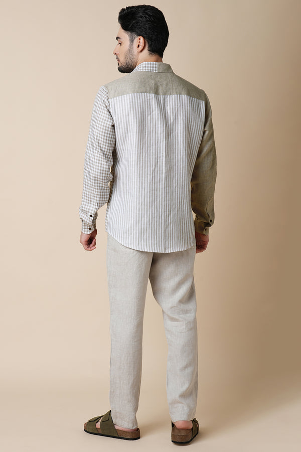 Set of 2: Gust Shirt & Cedar Pants - Check/Stripes