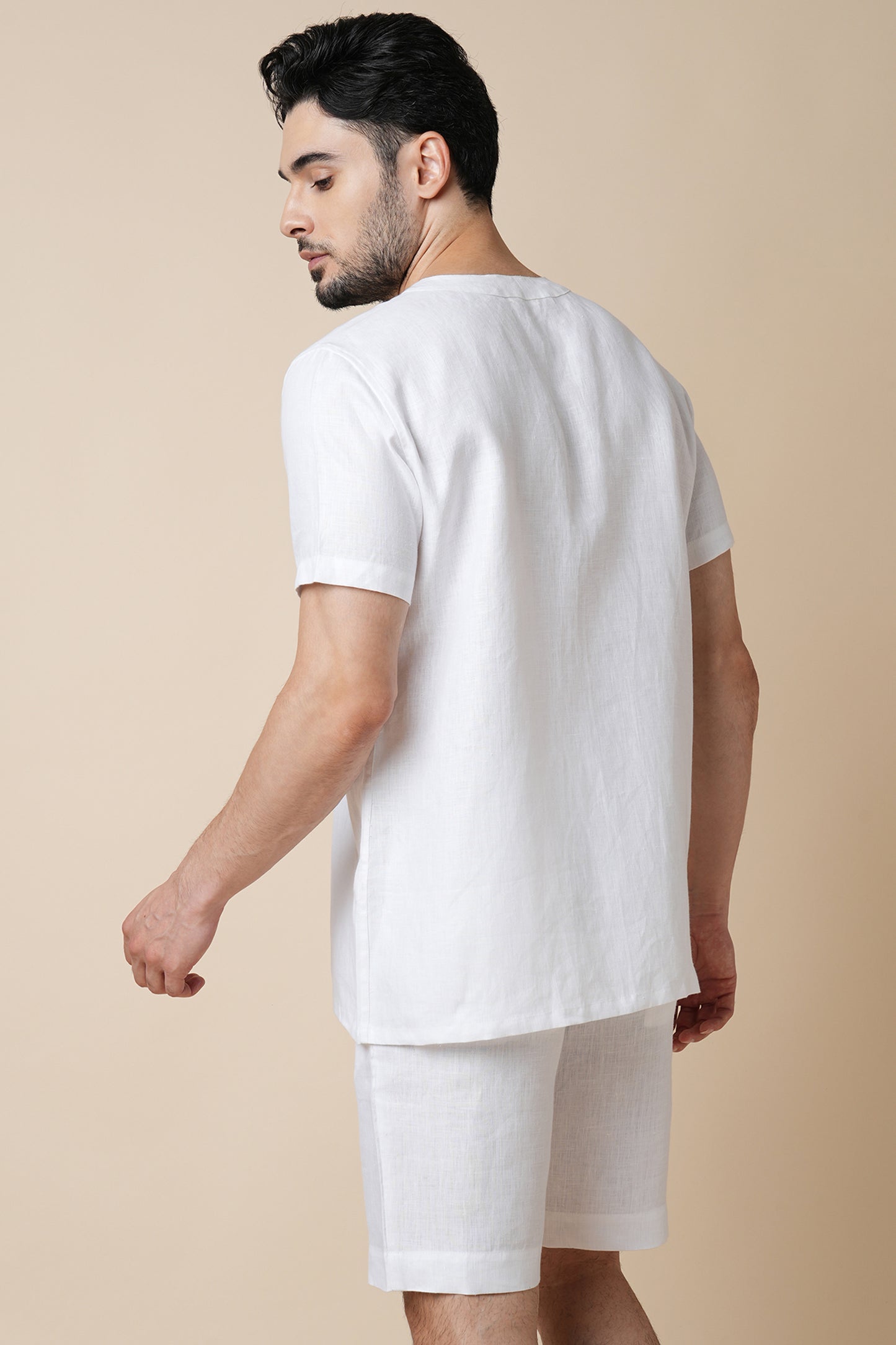 Set of 2: Placibo Shirt & Cardinal Shorts - White