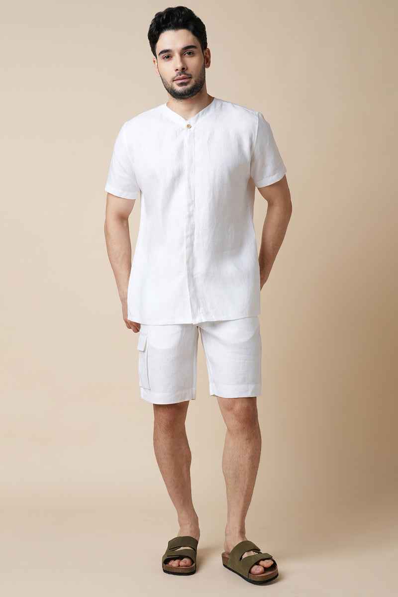 Cardinal Cargo Shorts- White