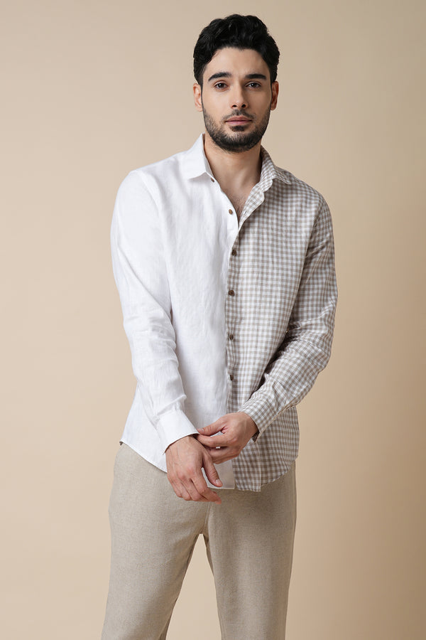 Gust Shirt - White, Checks and Stripes