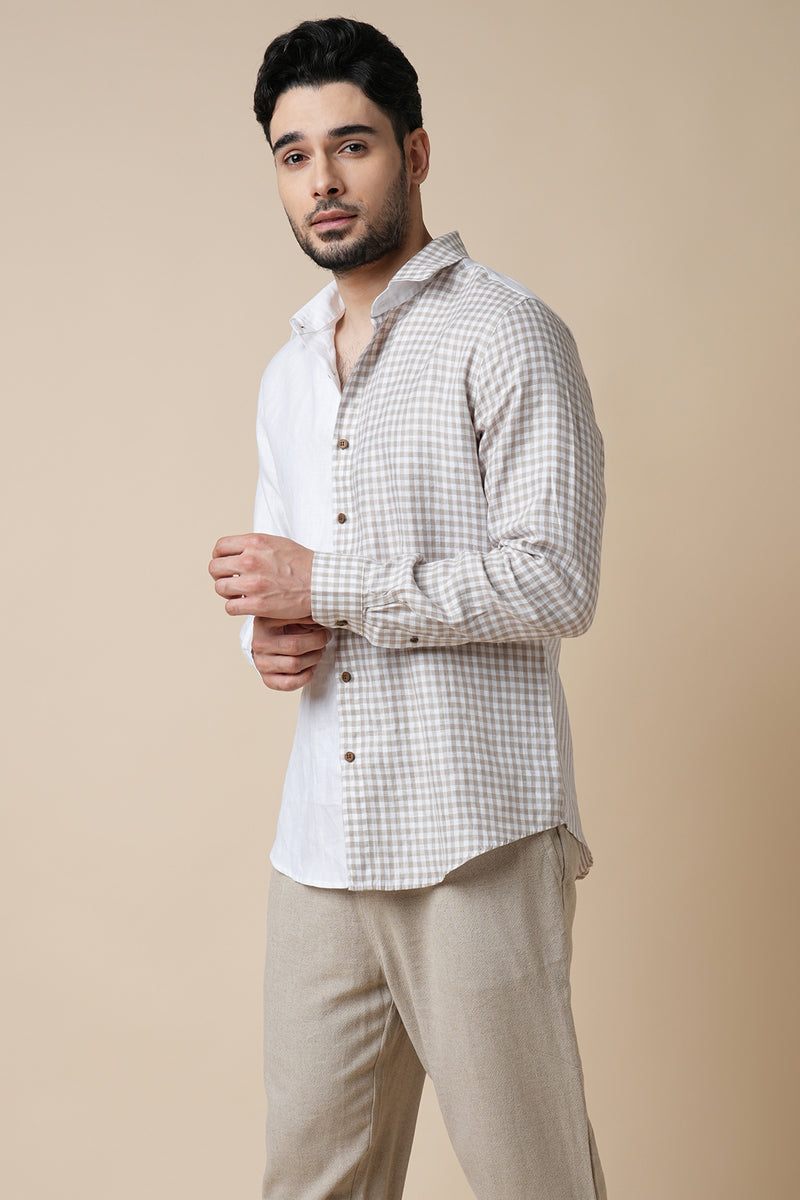 Gust Shirt - White, Checks and Stripes