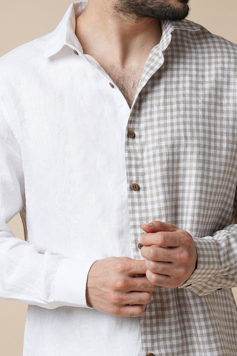 Gust Shirt - White, Checks and Stripes