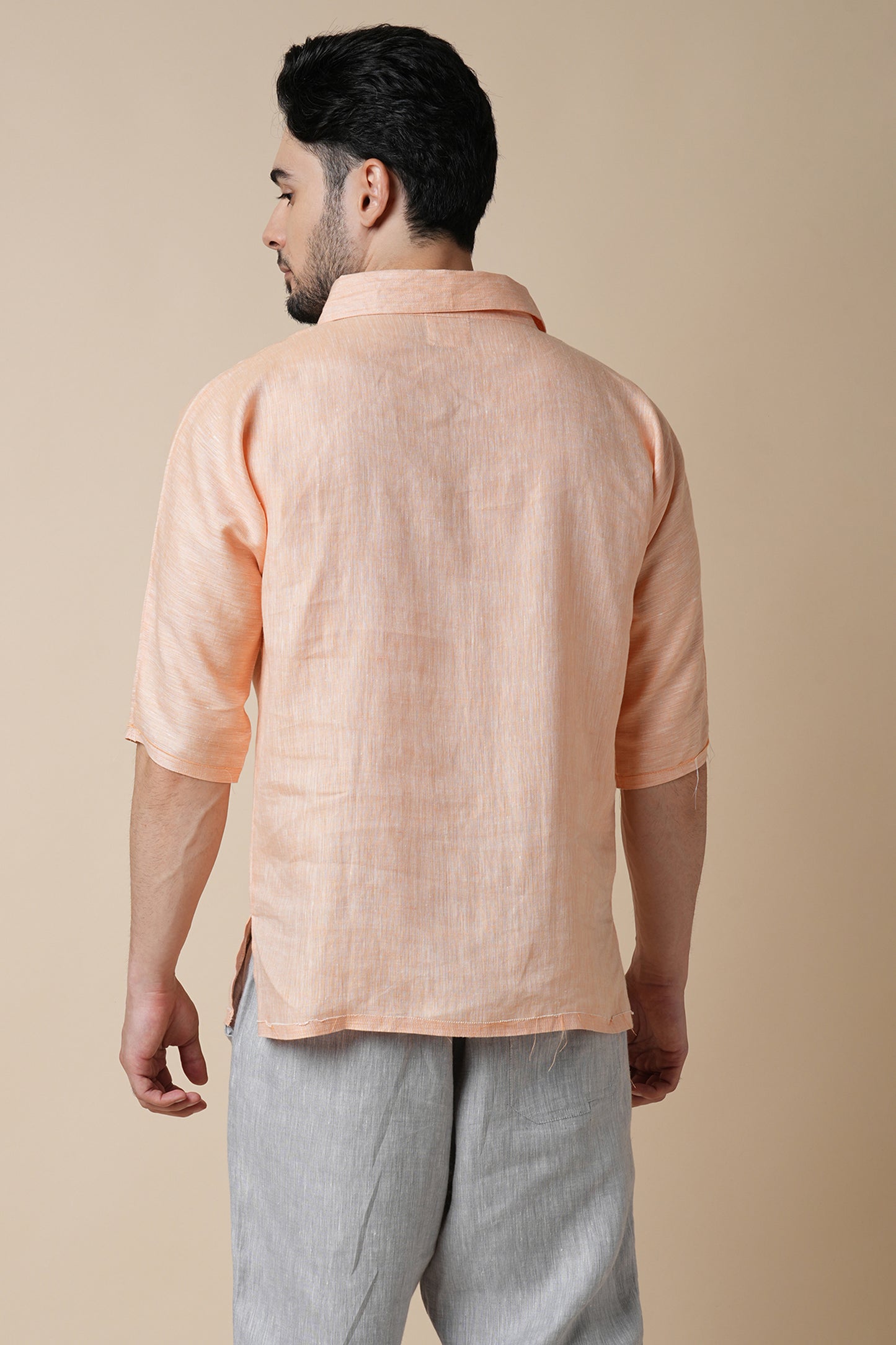 Set of 2: Current Shirt & Thrive Pants - Orange and Light Grey