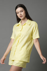 Set of 2: Calm Shirt & Floater Shorts - Yellow