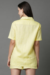 Set of 2: Calm Shirt & Floater Shorts - Yellow