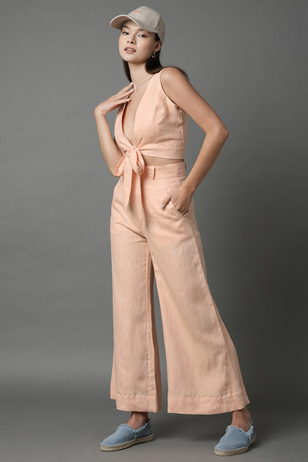 Tranquil Flared Pants- Orange