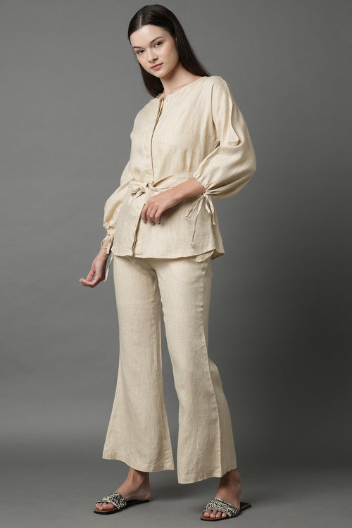 Beige Classic Koa Bomber Jacket