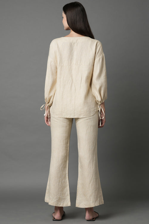 Beige Classic Koa Bomber Jacket