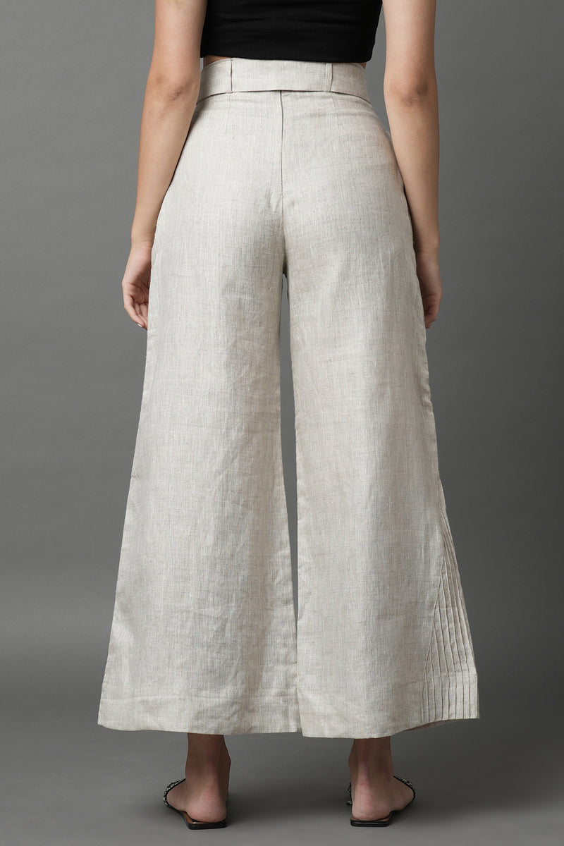 Tranquil Flared Pants - Oatmeal