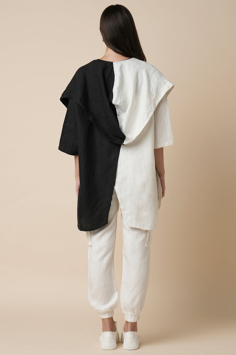 Banyan Gender Fluid Jacket - Black and White