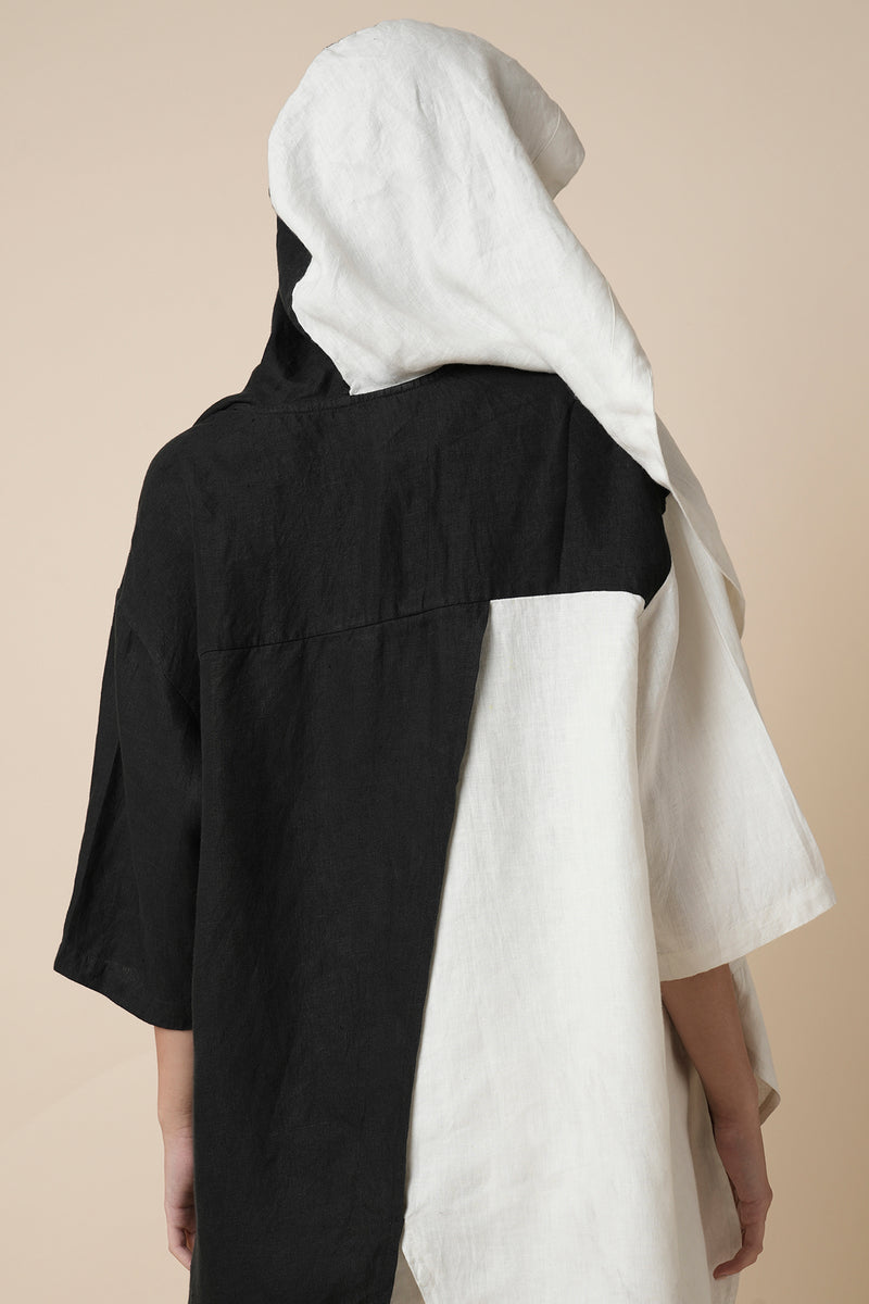 Banyan Gender Fluid Jacket - Black and White
