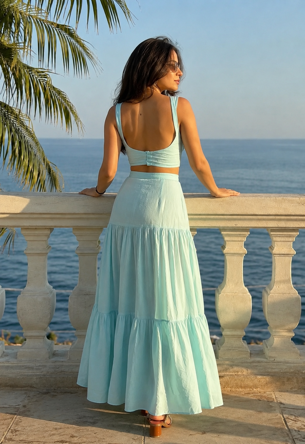 Set of 2: Sky Blue Luna Co-ord Set