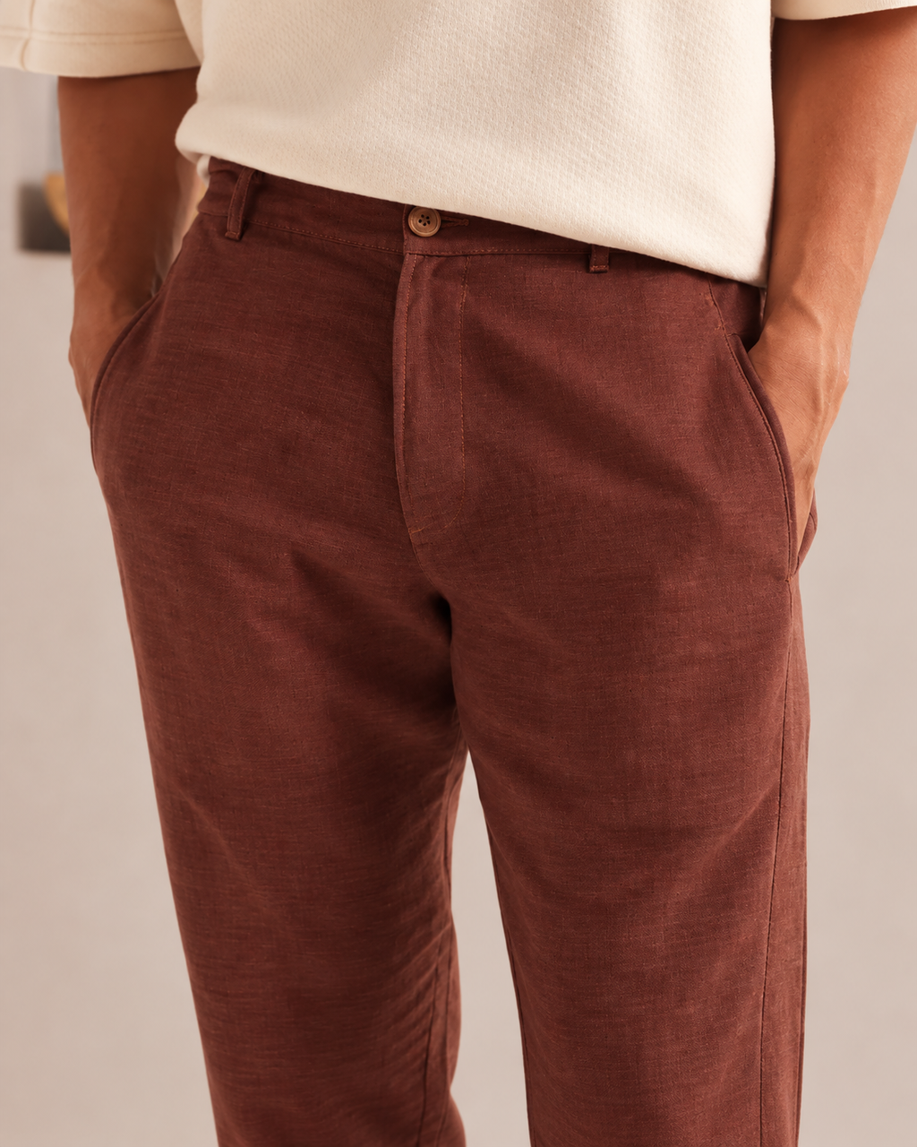 Brown Tailored Cedar Pants