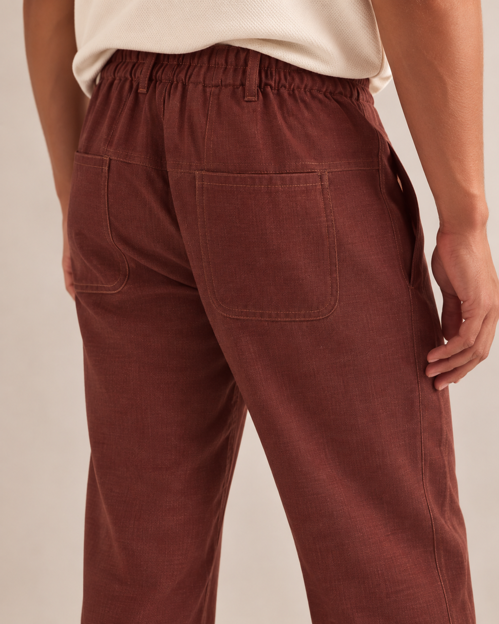 Brown Tailored Cedar Pants