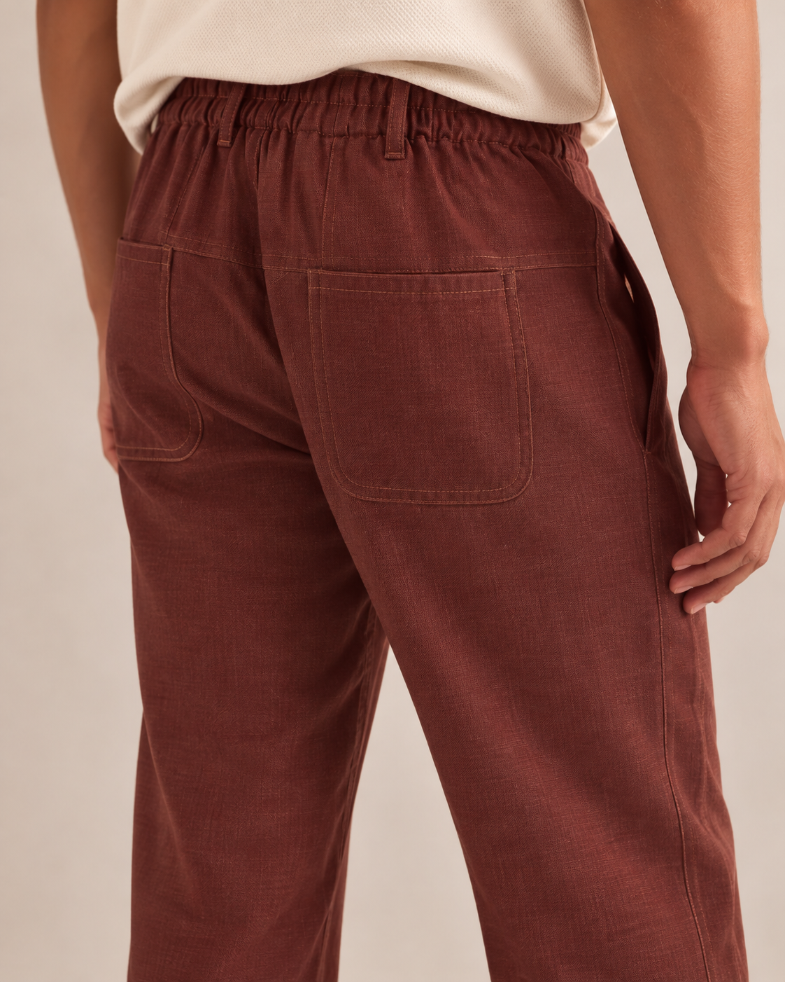 Brown Tailored Cedar Pants