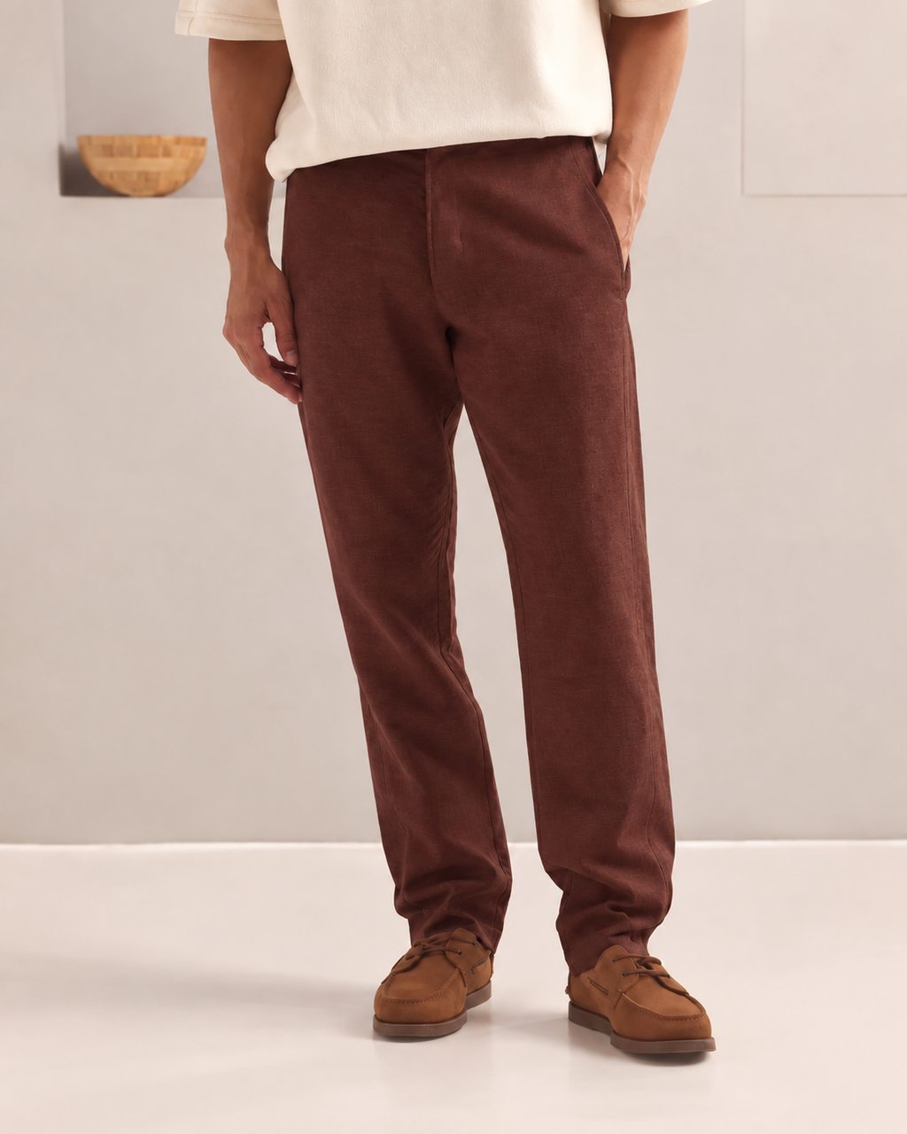 Brown Tailored Cedar Pants