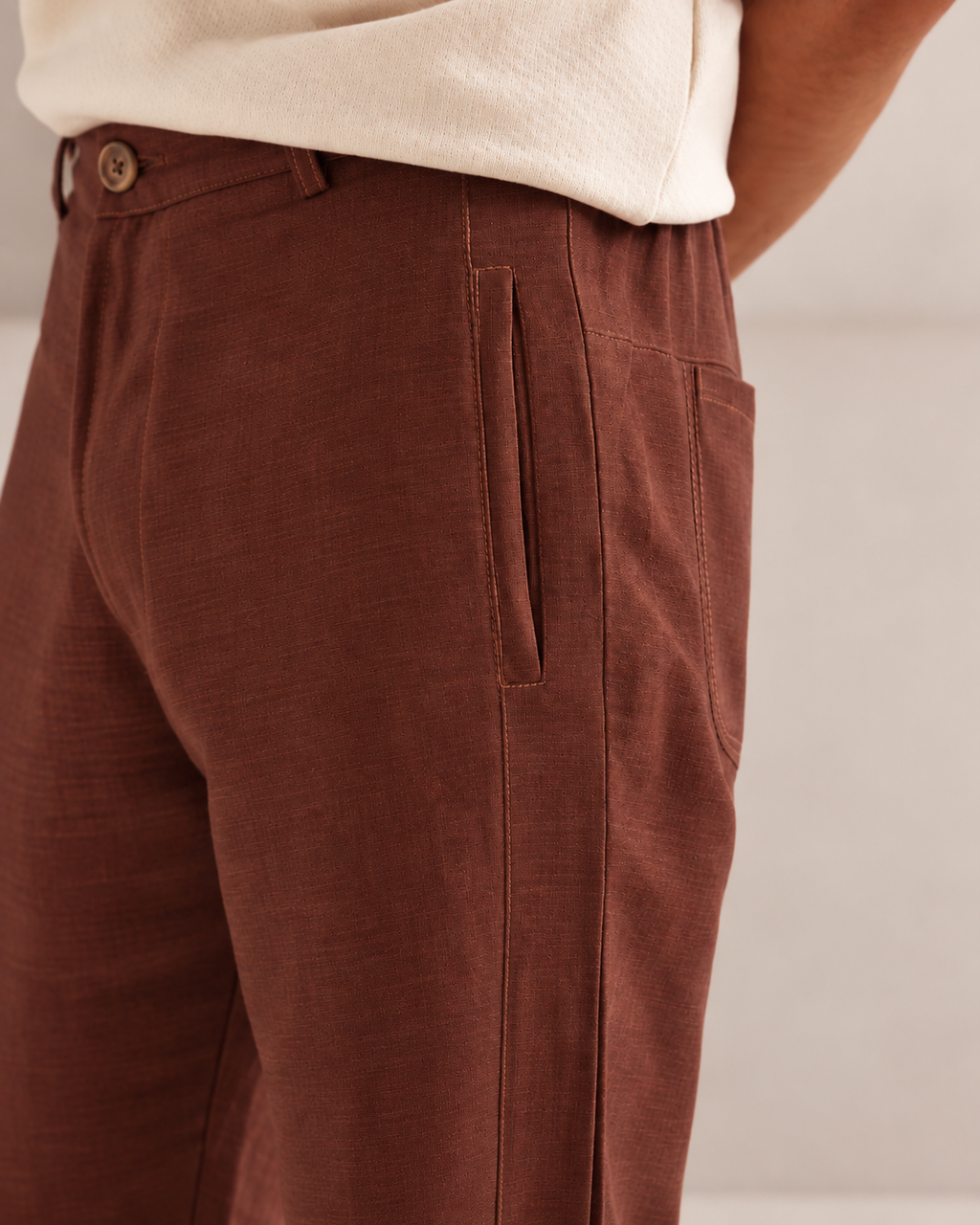 Brown Tailored Cedar Pants