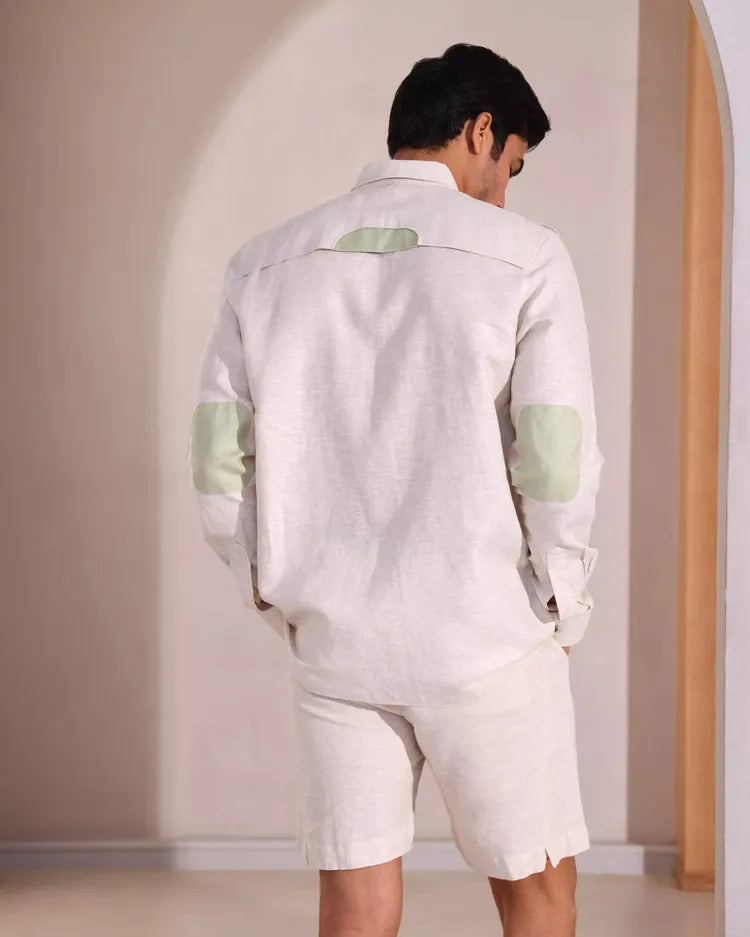 Set of 2: Sequoia Elbow Patch Shirt and Bonzai Shorts-Co-ords-set-12