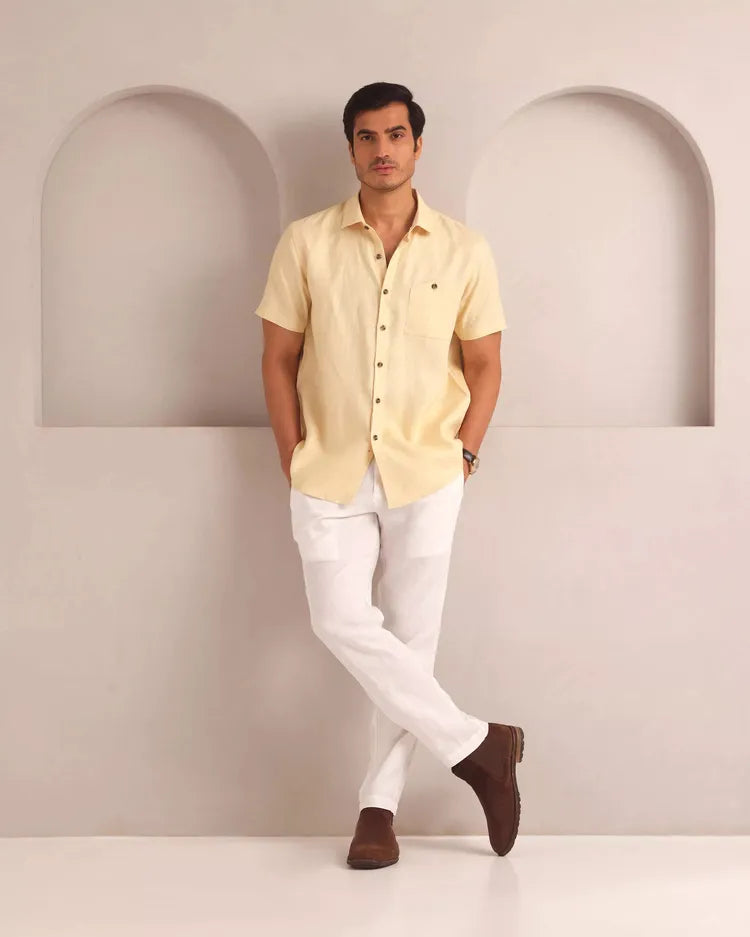 Set of 2: Burrow Half Sleeve Shirt and Cedar Pants