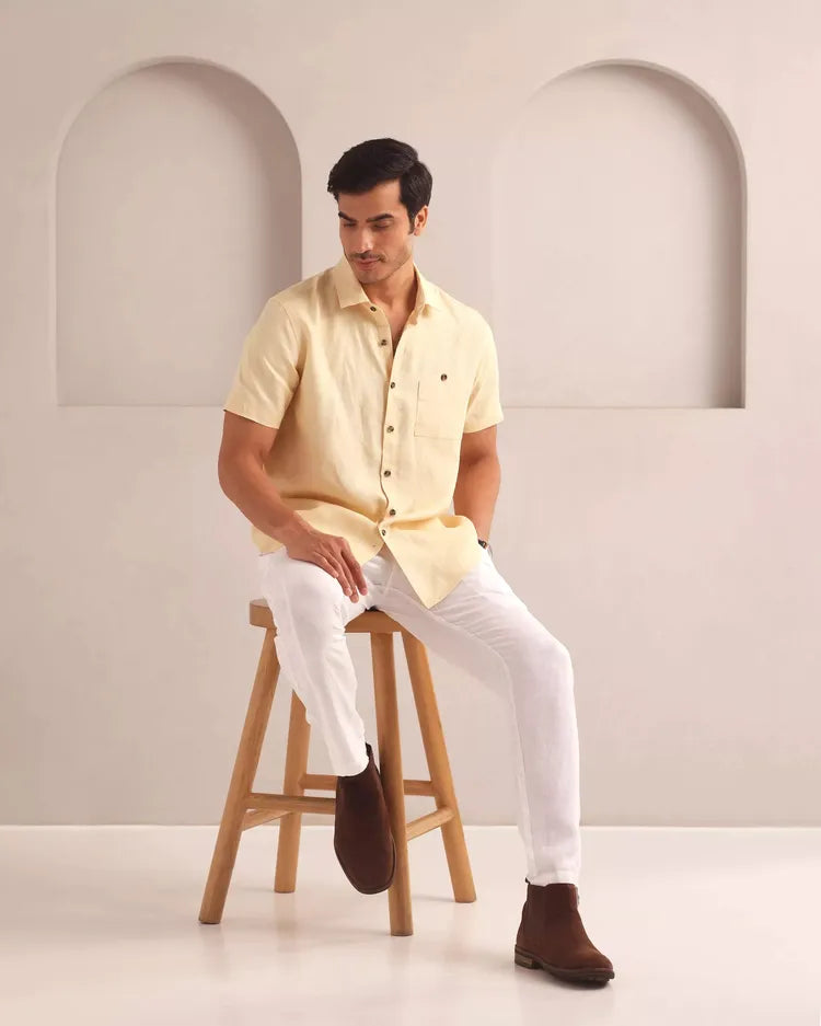 Set of 2: Burrow Half Sleeve Shirt and Cedar Pants-Co-ords-set-24