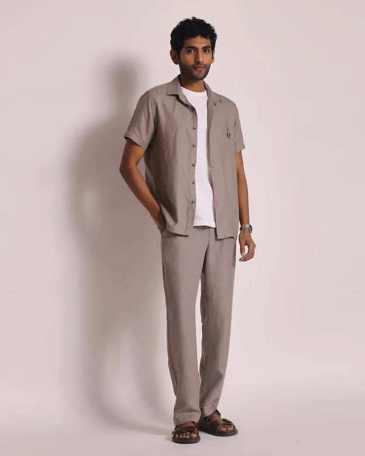 Set of 2: Ochre Shirt & Siesta Pants-Co-ords-set-29