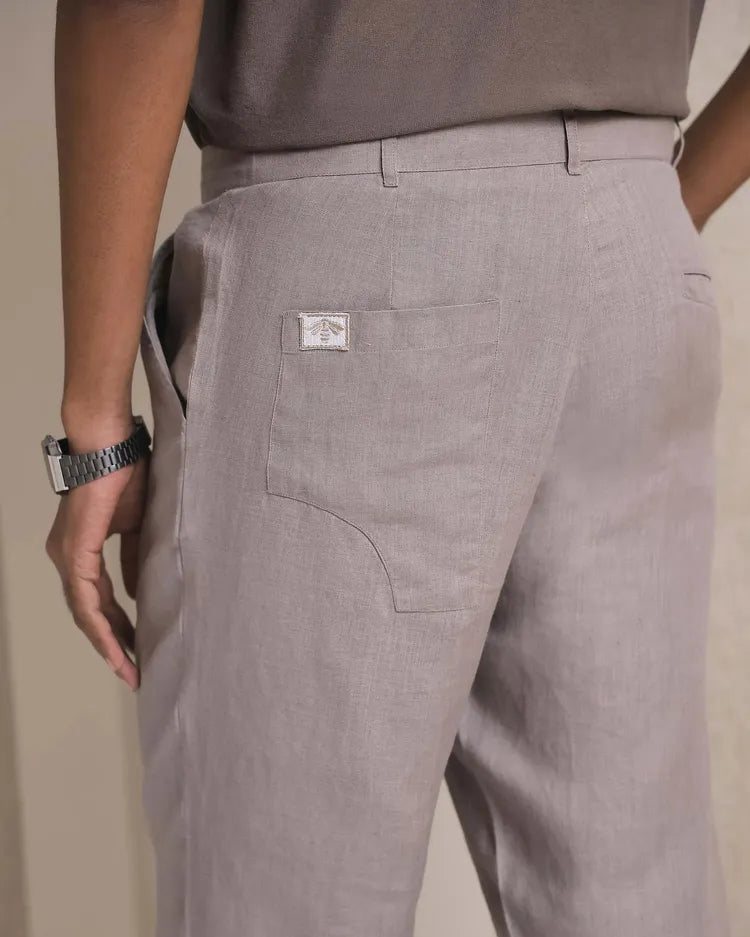 Set of 2: Marine Double Collar Shirt & Slate Tailored Pants-Co-ords-set-30