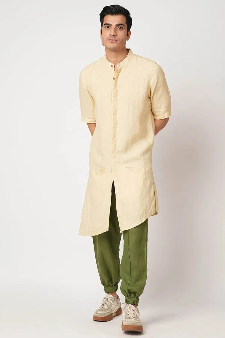 Set of 2 : Metamorphosis Kurta & Juniper Joggers-Co-ords-set-37