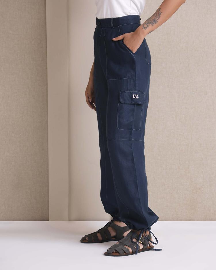 Set of 2: Coral ruffle shirt & Sienna Cargo Pants