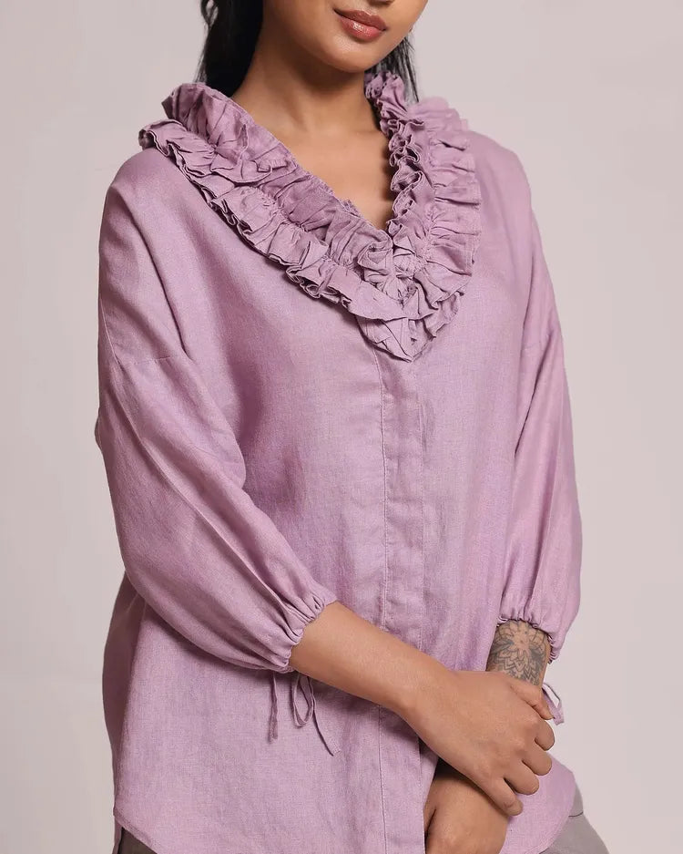 Set of 2: Coral Ruffle Shirt & Sienna Cargo Pants